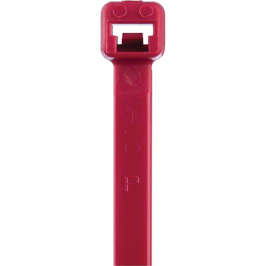 T Series Cable Ties, 8" Long, 50 lbs. Tensile Strength, Red