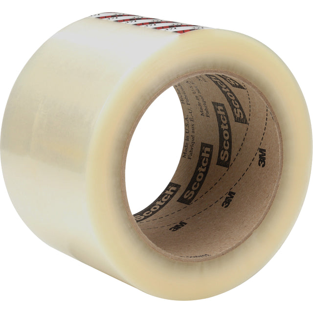 Scotch® Box Sealing Tape, Rubber Adhesive, 1.2 mils, 72 mm (2-4/5") x 100 m (328')