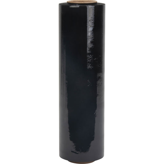 Stretch Wrap, 0.8 Gauge (20.3 micrometers), 15" x 1500', Opaque Black