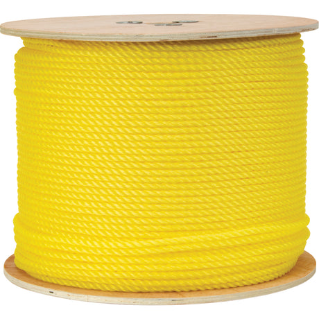 1/4" Braided Yellow Rope, Polypropylene, 1300'