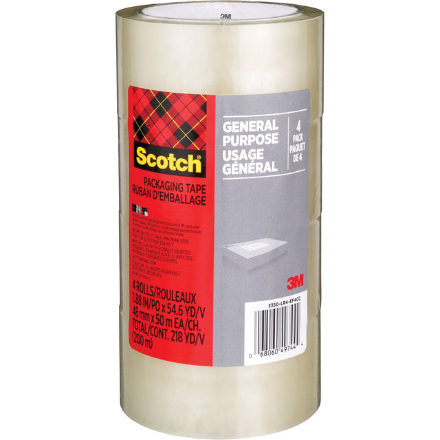 Scotch® Shipping Packaging Tape 175G, 48 mm (2") x 50 m (164')