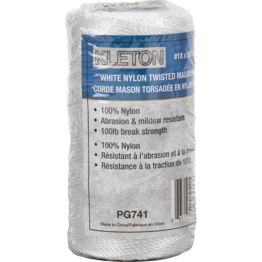 #18 Twisted Mason Rope, Nylon, 260'