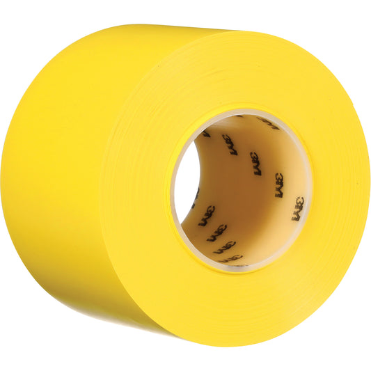 3M Durable Floor Marking Tape 971, 4" x 108', Vinyl, Yellow