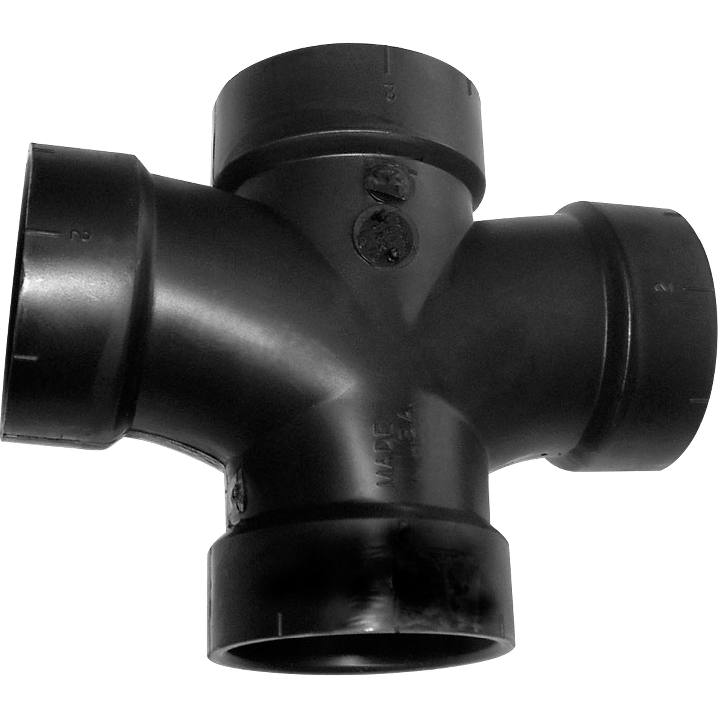 Double Tee Fitting, Sanitary, Plastic, 4"