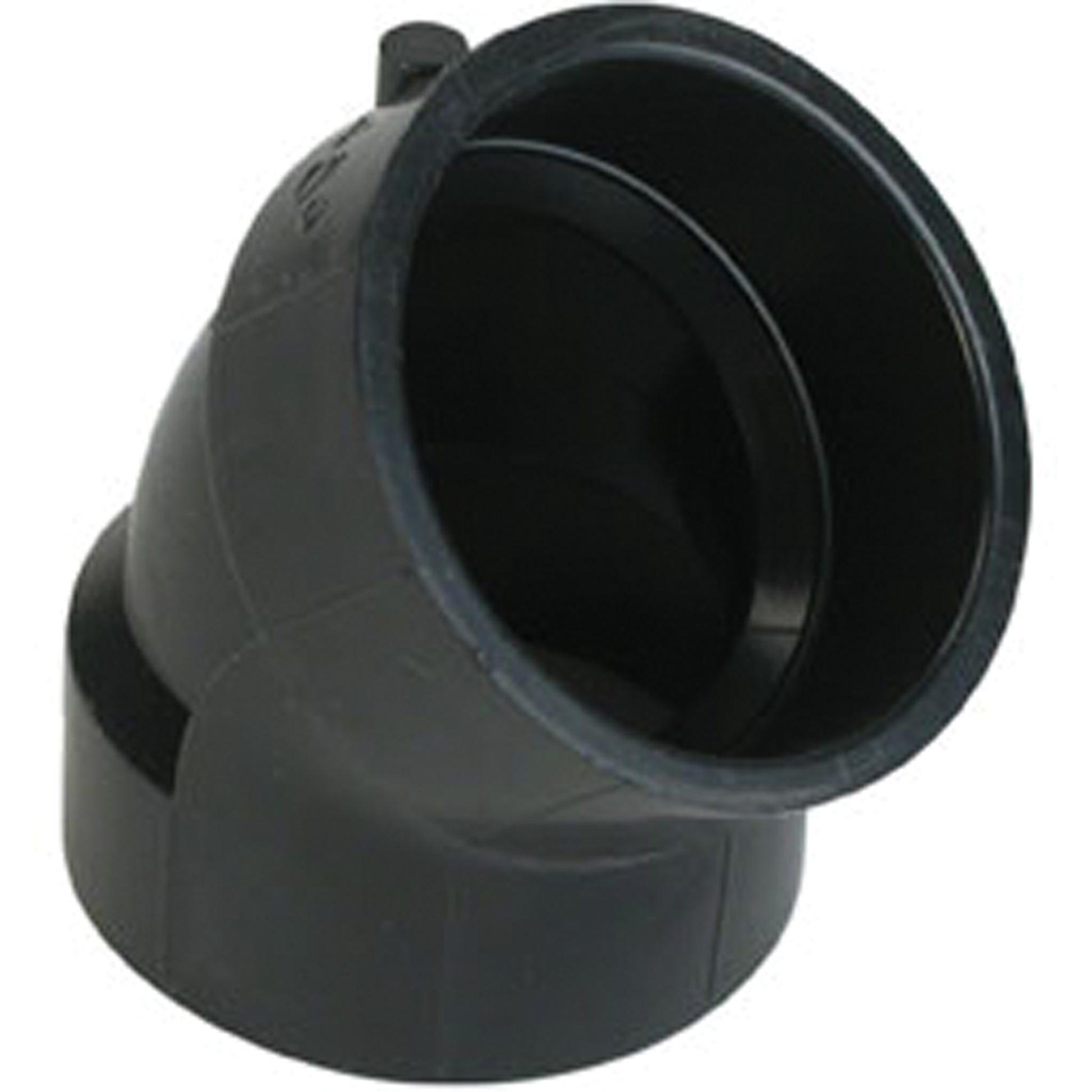 Long Radius 45° Elbow Fitting, Hub x Hub, Plastic, 4"
