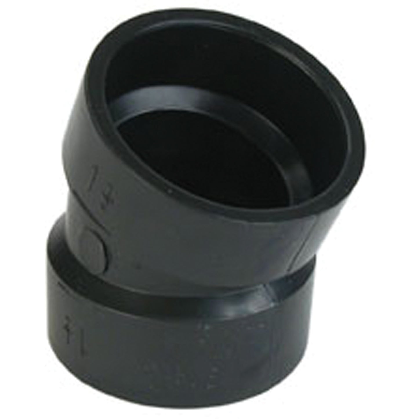 Elbow Fitting, Hub x Hub, Plastic, 6"