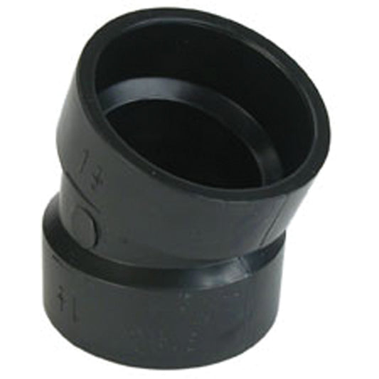Elbow Fitting, Hub x Hub, Plastic, 6"