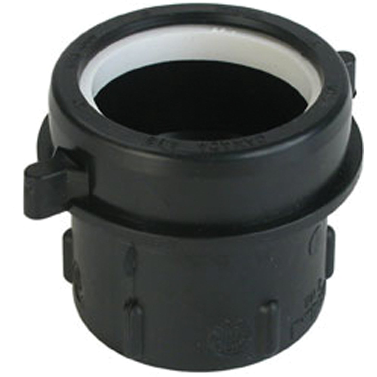 Pipe Adapter, Hub x Slip Joint, 1-1/2" Dia., Plastic