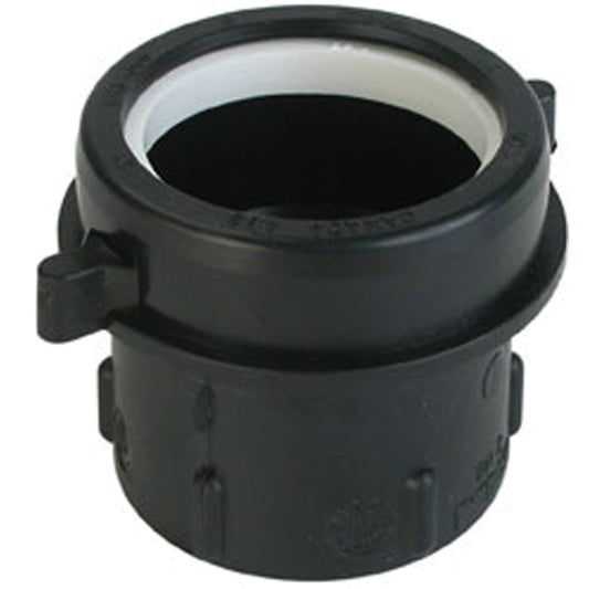 Pipe Adapter, Hub x Slip Joint, 1-1/2" Dia., Plastic