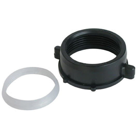 Slip Joint Nut & Washer, 1-1/4" Dia., Plastic