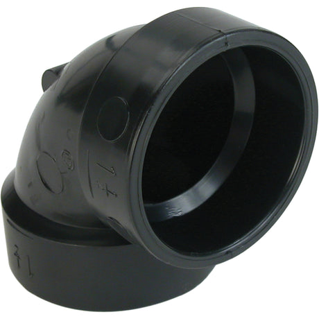 Long Radius 90º Long Elbow Fittings, Hub x Hub, Plastic, 2"