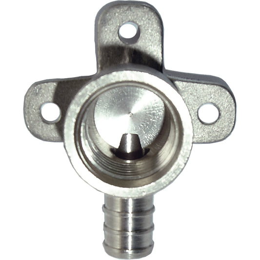 Lead-Free 90° Wing Elbow Fitting, Standard, Brass, 3/4" x 1/2"