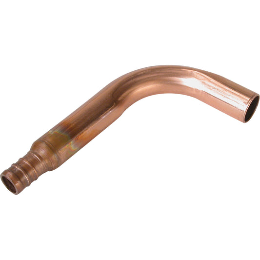 Tub Valve Adapter, Barb x Sweat, 1/2" Dia., Copper