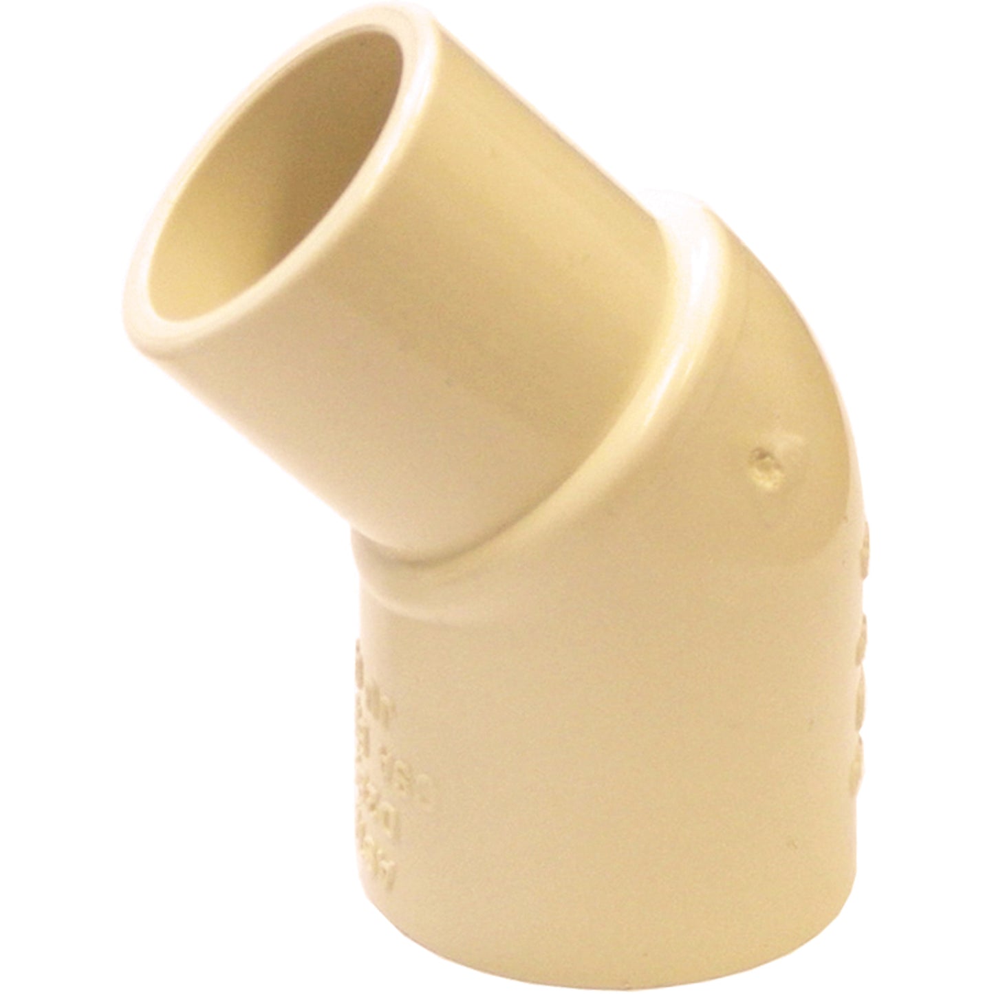 Flowguard Gold 45° Street Elbow Fitting, Spigot x Hub, CPVC, 3/4"