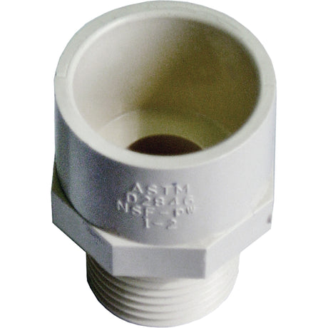 Male Reducing Adapter, Hub x MPT, 1/2" x 3/4" Dia., CPVC