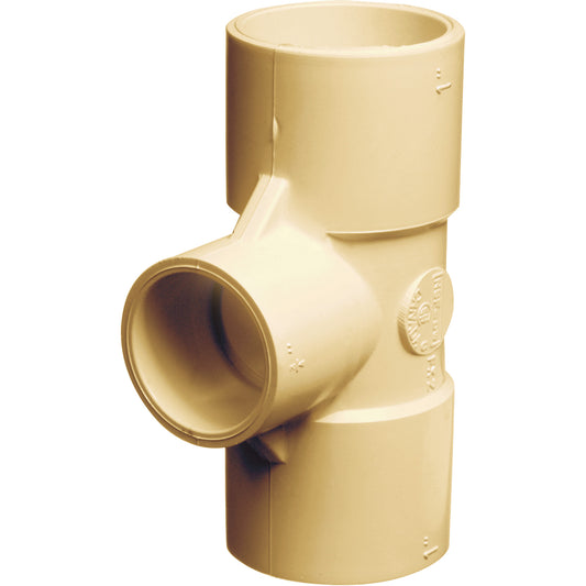 Flowguard Gold® Tee Fitting, Reducing, CPVC, 1/2" x 1/2" x 3/4"