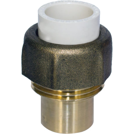 Pipe Union, 1/2", CPVC, Hub x Sweat