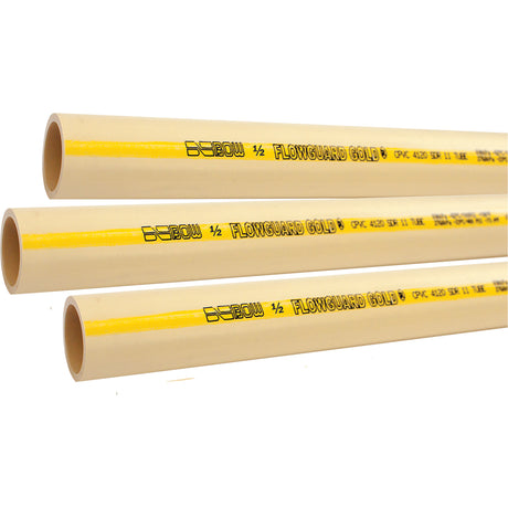 Flowguard Gold® Hot & Cold Water Pipe, CPVC, 20' L x 0.75" Dia.