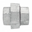 Union Pipe Fitting, 1/8", Galvanized Iron, FPT