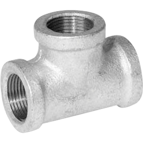 #150 Tee Pipe Fitting, Galvanized/Malleable Iron, 1/8"