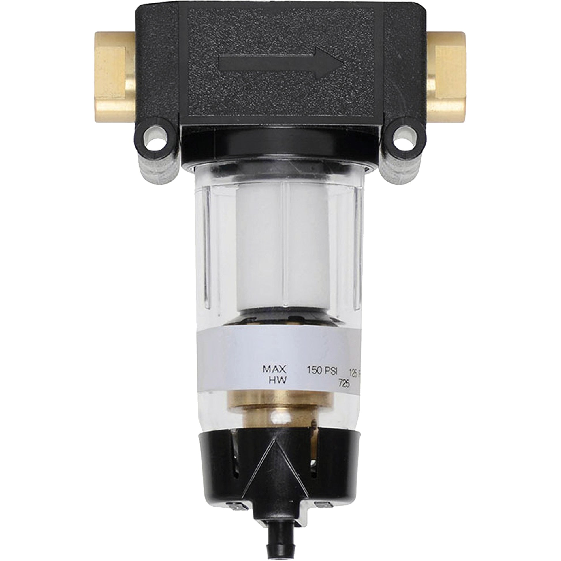 Semi-Automatic Drain with Standard Bowl Modulair 200, In Line/Modular, 1/4" NPT, Semi-Automatic Drain, For Water