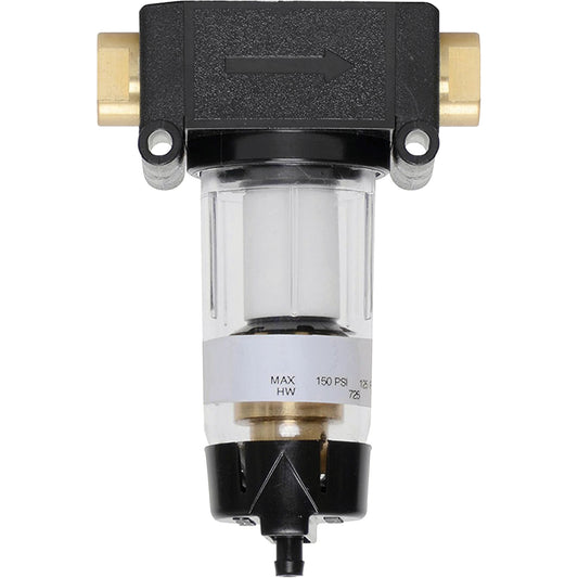 Semi-Automatic Drain with Standard Bowl Modulair 200, In Line/Modular, 1/4" NPT, Semi-Automatic Drain, For Water