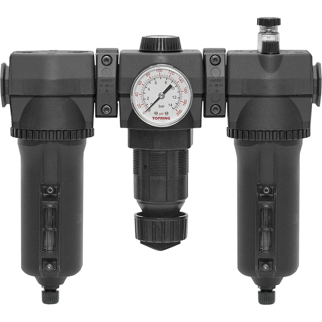 Manual Filter, Regulator & Lubricator with Metal Bowl Modulair 400, 1/2" NPT