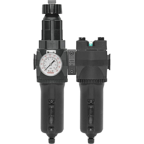 Manual Drain Filter, Regulator & Coalescing Filter with Metal Bowl Modulair 400, 1/4" NPT, 200 psi, 9.1 fl. oz. Capacity