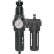 Filter/Regulator & Lubricator Modulair 400 with Gauge & Standard Bowl, 1/2" NPTF