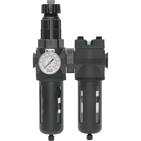 Filter/Regulator & Coalescing Filter Modulair 400 with Standard Bowl & Manual Drain, 3/4" NPTF, 150 PSI, 9.13 fl. oz. Capacity