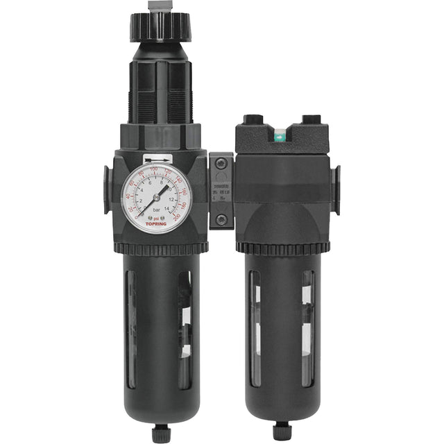 Filter/Regulator & Coalescing Filter Modulair 400 with Standard Bowl & Manual Drain, 3/4" NPTF, 150 PSI, 9.13 fl. oz. Capacity