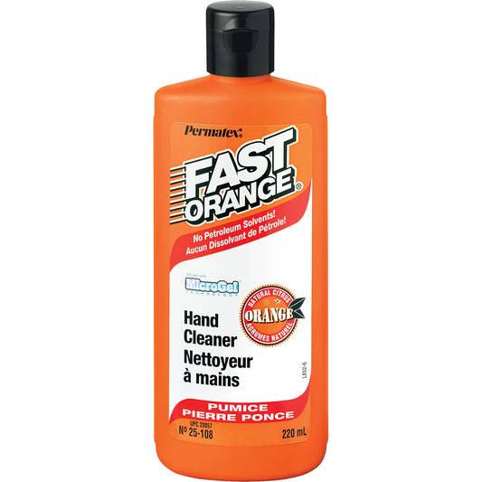 Hand Cleaner, Pumice, 220 ml, Bottle, Orange