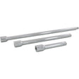 Socket Extension Set, 1/2" Drive, Chrome Finish, 3 Pcs