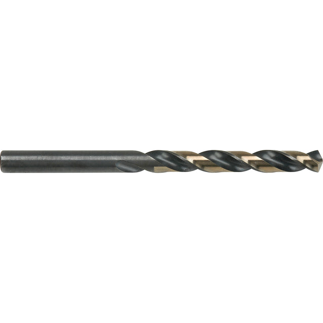 Two-Tone Jobber Drill Bit, High Speed Steel, 3/8", 5" L, 3-5/8" Flute, 135° Point Angle