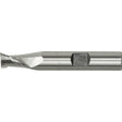 Weldon Shank End Mill, 1/2" Dia., 2 Flutes, Cobalt
