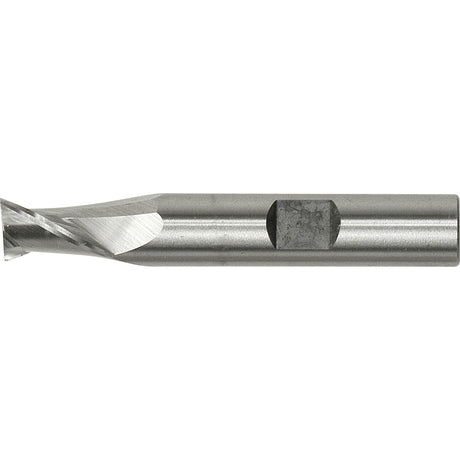 Weldon Shank End Mill, 25/32" Dia., 2 Flutes, High Speed Steel