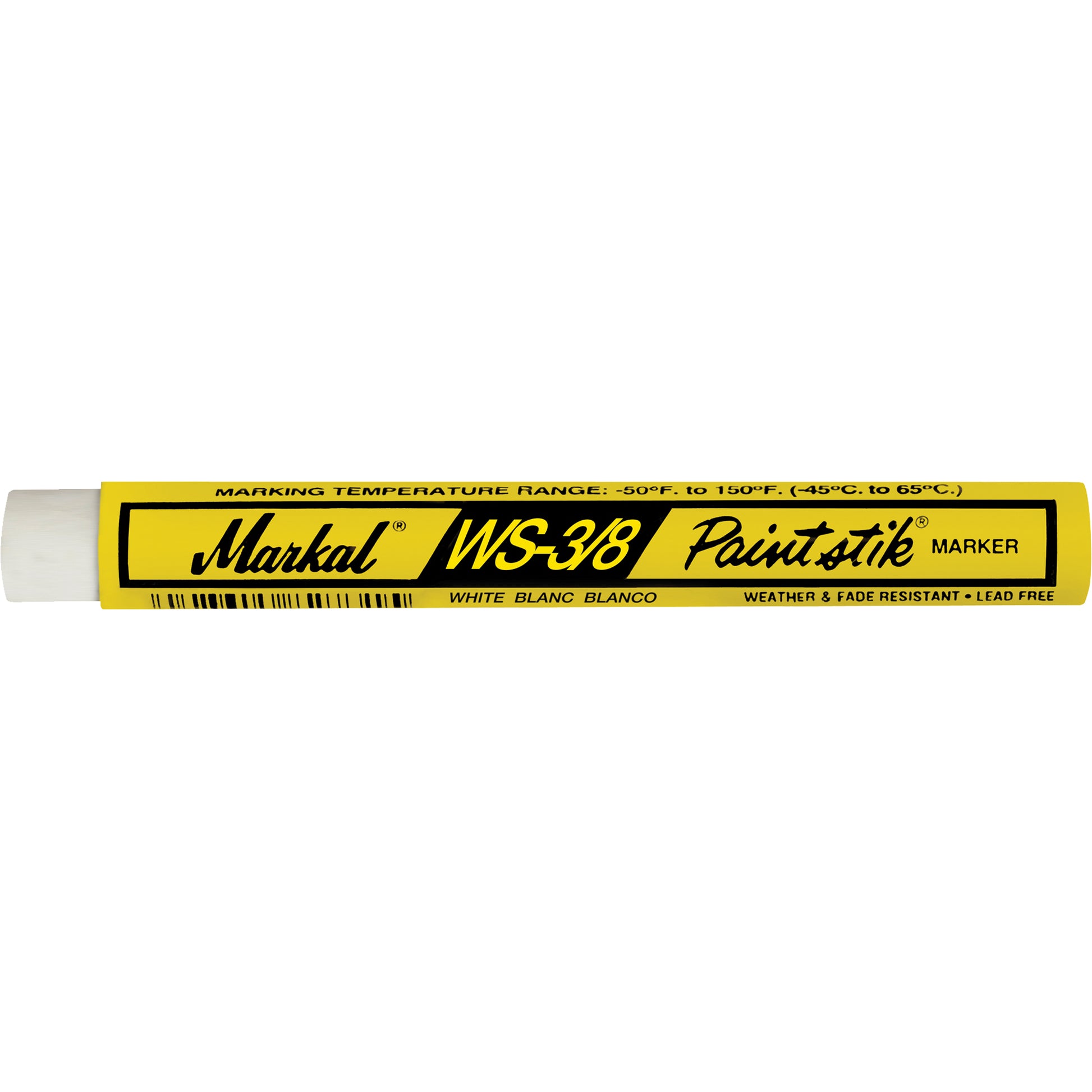 WS-3/8 Paintstik® Paint Marker, Solid Stick, White