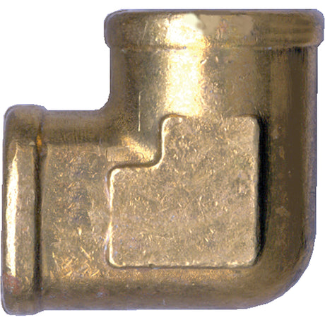 Forged 90° Elbow Pipe Fitting, FPT, Brass, 1/2"