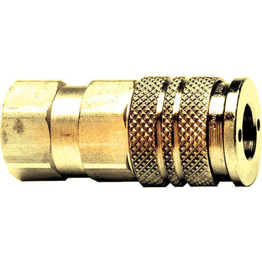Automatic One-Handed Quick Disconnect, Brass, 1/4" x 3/8"