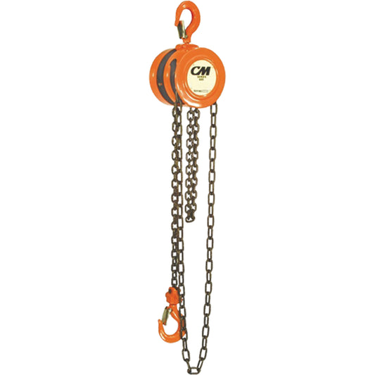 Chain Hoist, 10' Lift, 4000 lbs. (2 tons) Capacity, Steel Chain