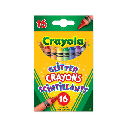 Crayola Glitter Crayons, 16 Count (Case of 8)