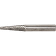 Solid Carbide Burr, SM-6, 5/8" Dia., 1/4" Shank, 1" Depth of Cut