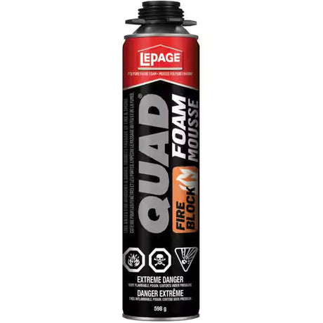 LePage® QUAD Fire Block Spray Foam - 598 g LePage®