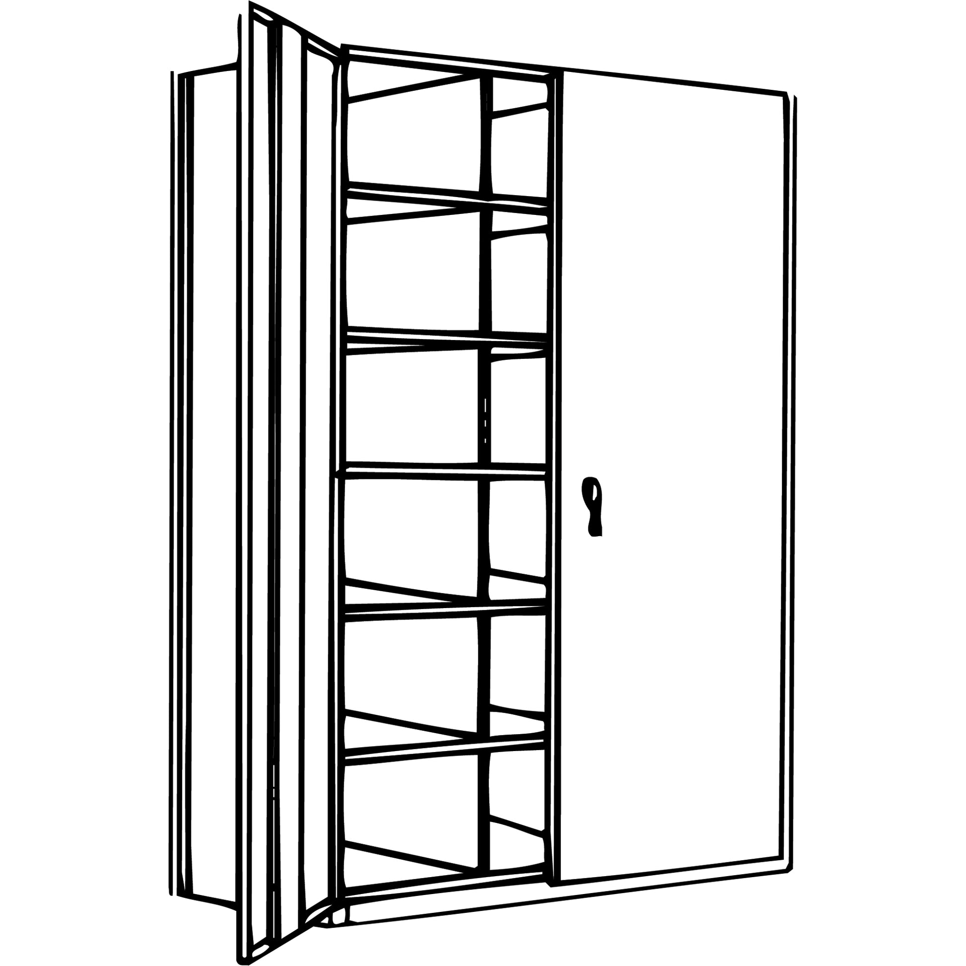 Interlok Shelving Unit, Steel, Boltless, 800 lbs. Capacity, 36" W x 100" H x 12" D