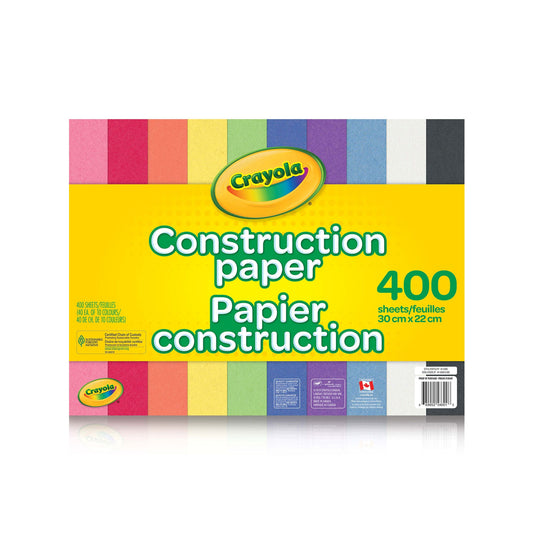 Crayola Construction Paper, 400 Sheets (Case of 3)