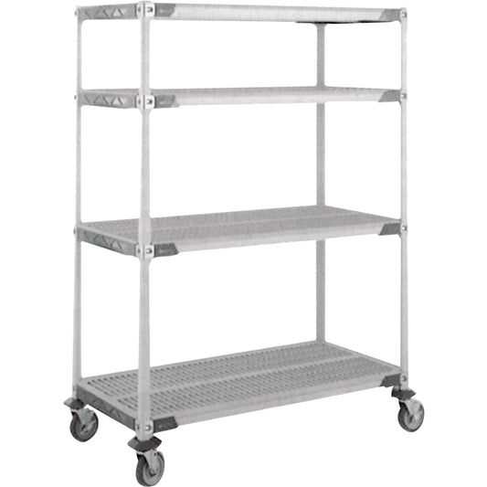 MetroMax i® Stem Caster Cart, 4 Tiers, 18" x 69" x 48", 900 lbs. Capacity