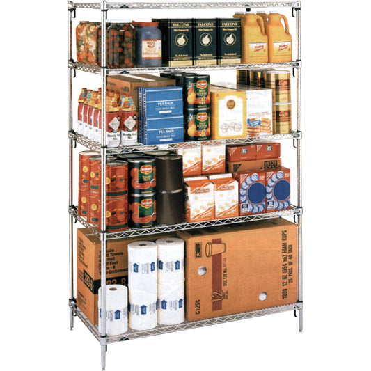 Super Adjustable Super Erecta Shelf®, 5 Tiers, 48" W x 74-5/8" H x 24" D