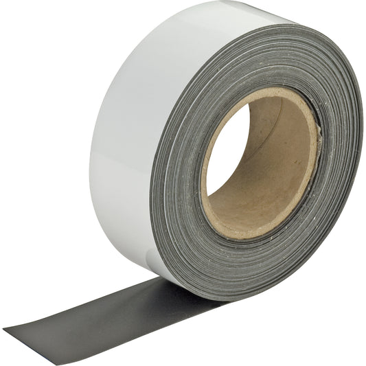 Write-On Magnetic Tags, Magnetic, 600" L x 3" W
