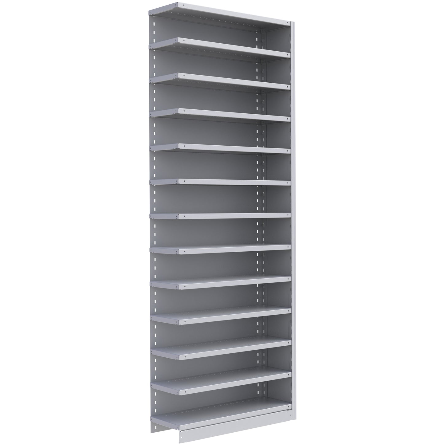 Interlok Shelving Unit, Steel, Boltless, 800 lbs. Capacity, 36" W x 100" H x 18" D