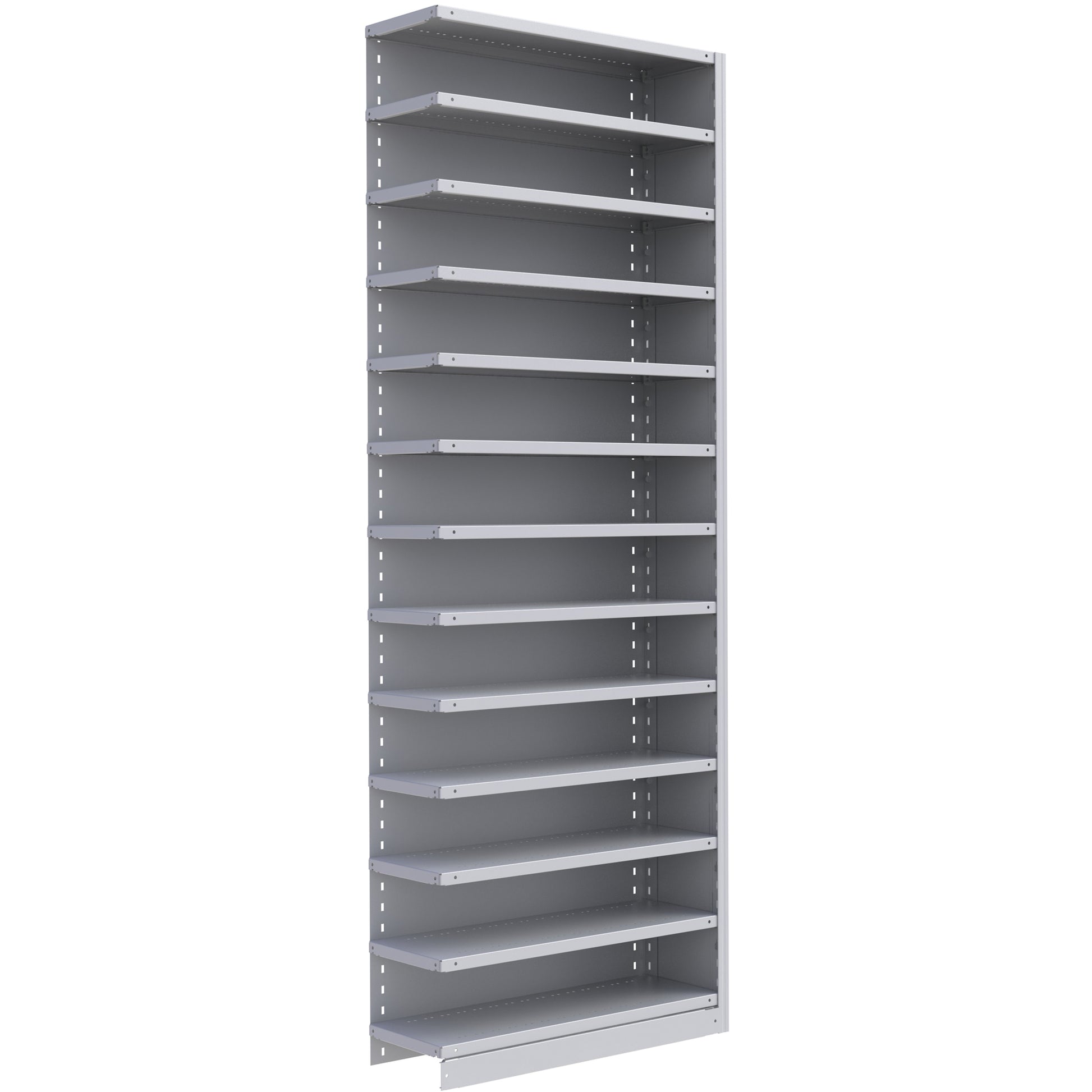Interlok Shelving Unit, Steel, Boltless, 800 lbs. Capacity, 36" W x 100" H x 18" D